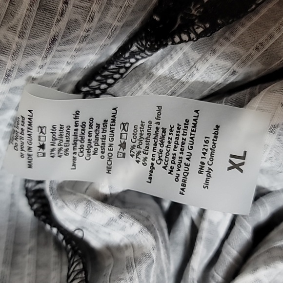 🆕️ LuLaRoe "JOY" Vest size XL New With Tags *Firm* black and white - Picture 4 of 8